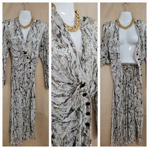 Snakeskin print Dress / Jacket M